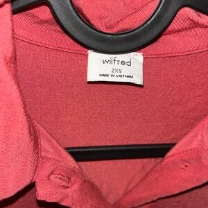 Wilfred Pinky Red Polo long sleeve Shirt